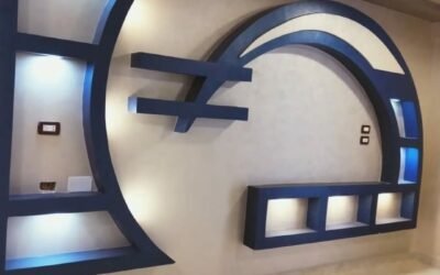 ديكورات شاشات حي الصحافة | أحدث جداريات خلفيات التلفزيون المودرن بشمال الرياض